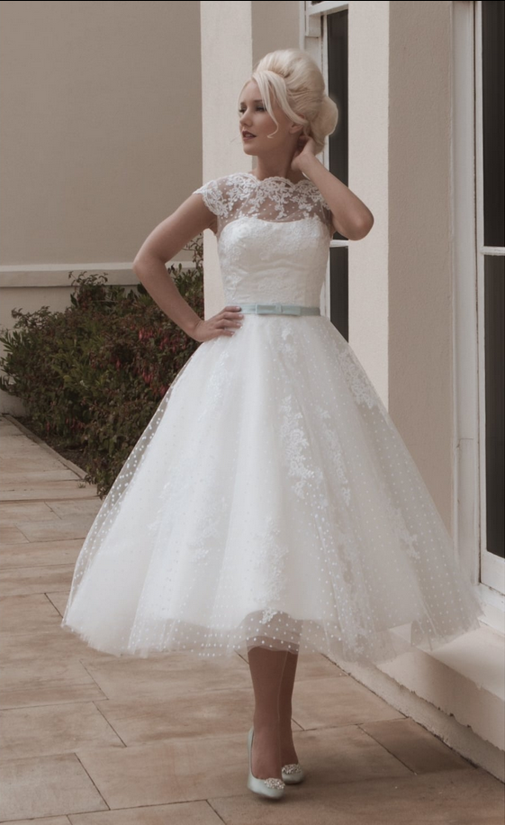 Short wedding dress at Cutting Edge Brides