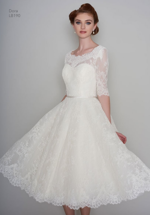 Dora by Loulou bridal great short wedding gowns for mature brides