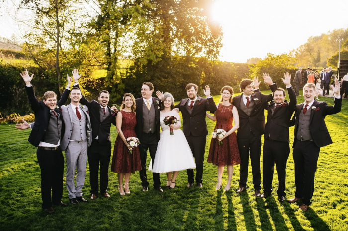 Real wedding Maddy and John at Cutting Edge Brides