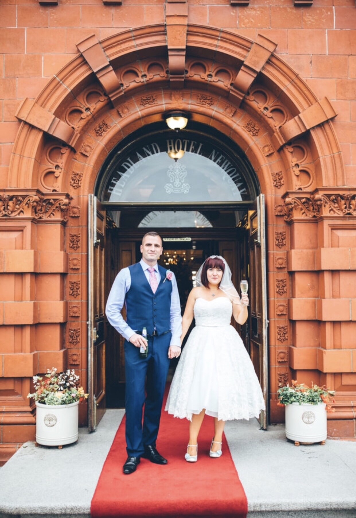 Real Bride Shelley wearing Bella by Loulou bridal
