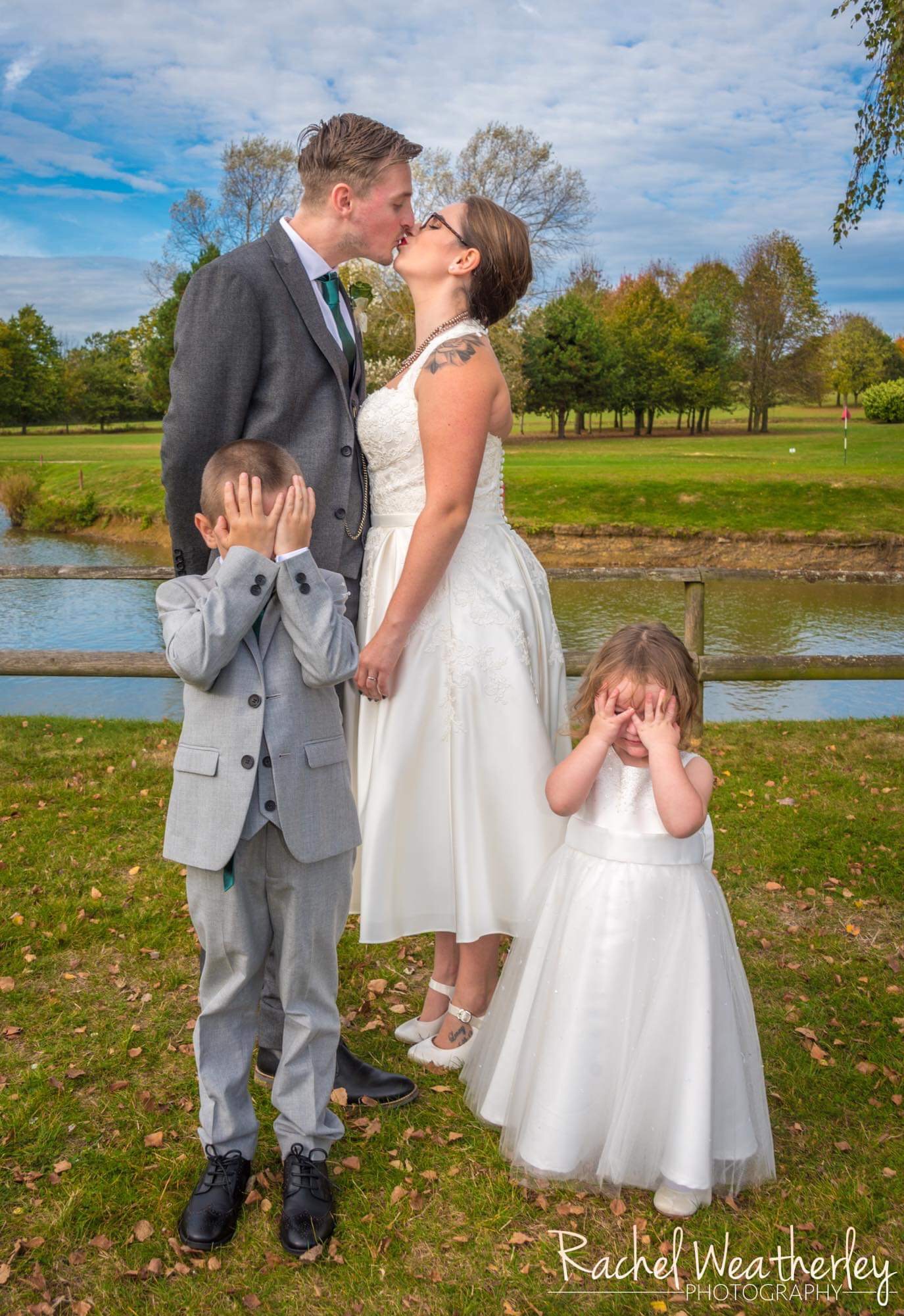 Real Bride Jemma wearing Timeless Chic halter neck wedding dress