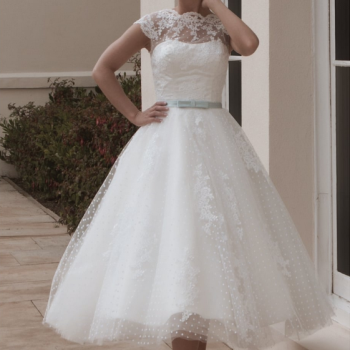 Short wedding dress at Cutting Edge Brides