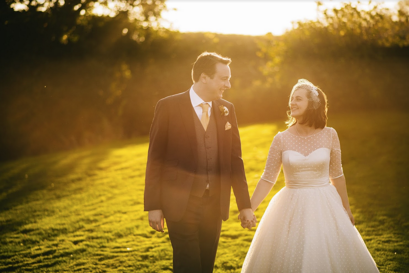Maddy and Johns wedding - retro wedding dress from Cutting Edge Brides