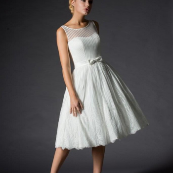 informal short wedding dress by Rita Mae