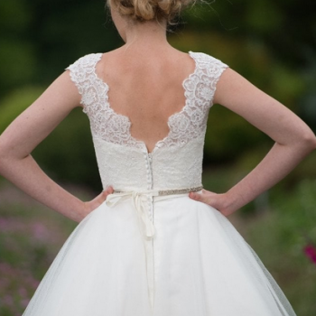 Backs on Vintage Style Wedding Dress